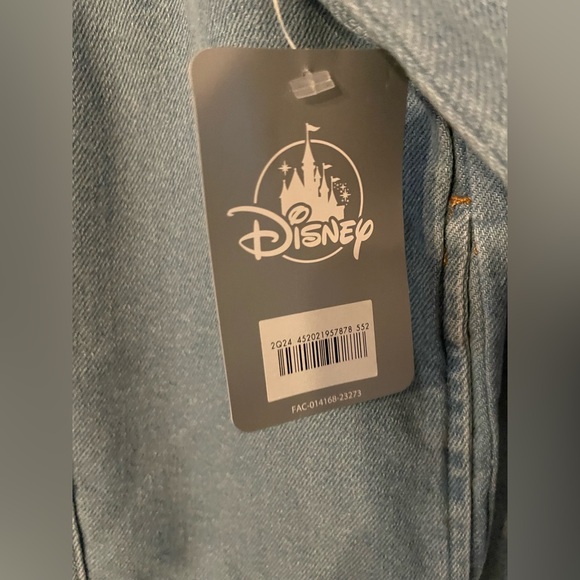 Mickey & CO. NWT Mickey Mouse Denim Screen Printed Jacket Unisex Size L - Picture 3 of 6